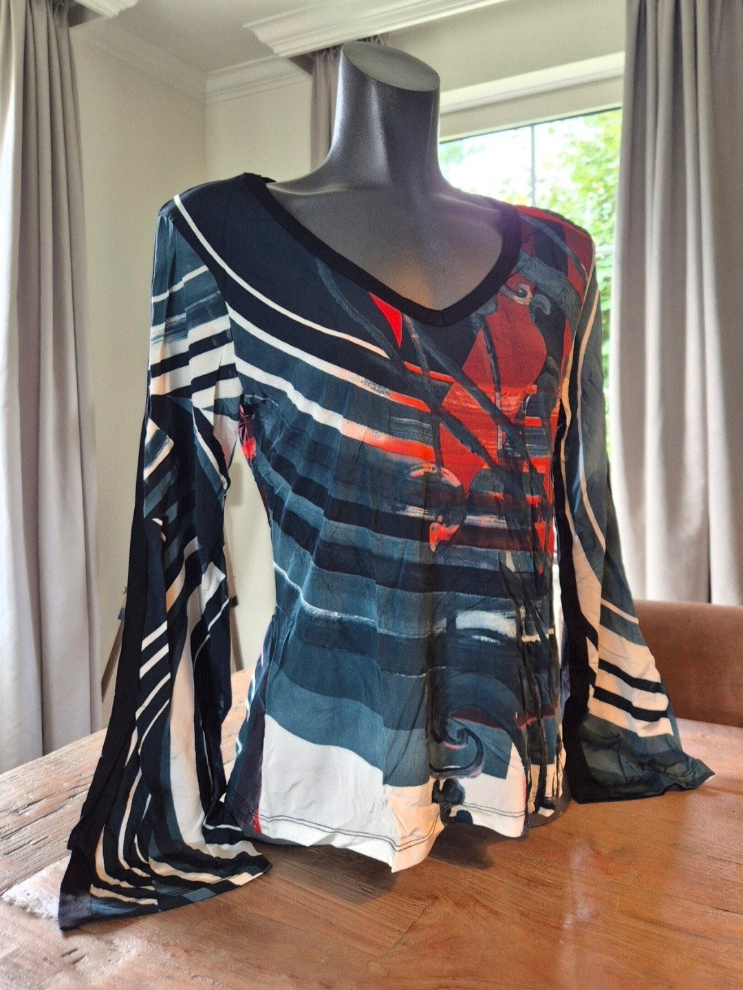 Legatte Jeans designer top maat V = 44, Meerkleurig, Maat 42/44 (L), Legatte Jeans, Ophalen of Verzenden