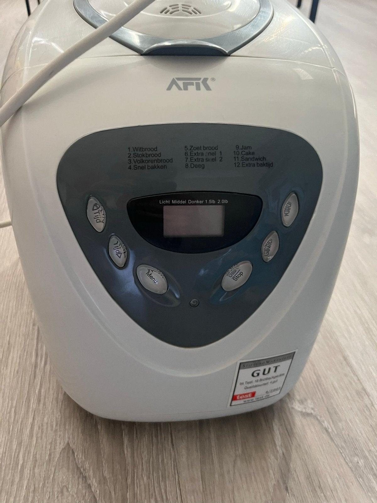 Aftik Broodbakmachine, 800 tot 1200 gram deeg, Ophalen, Met timer, Gebruikt