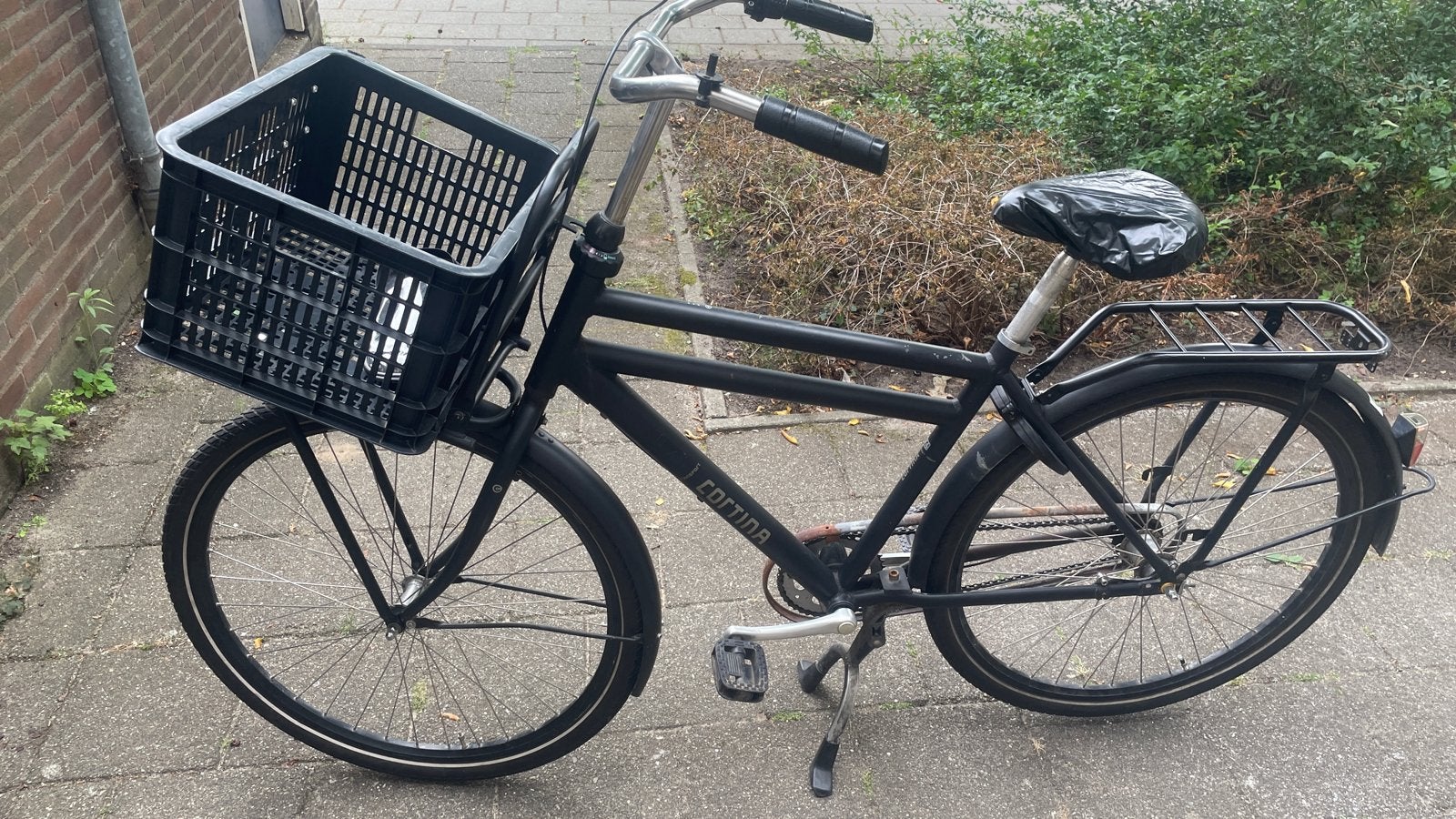 Cortina Transportfiets met mand - Zwart, Terugtraprem, Versnellingen, Ophalen, Overige merken
