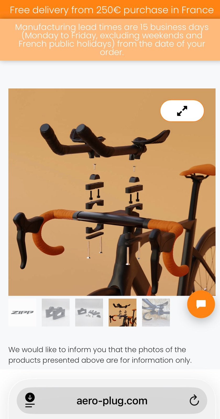 Aero bar, triathlon/tijdrit stuur, Verzenden, Zo goed als nieuw, Overige typen