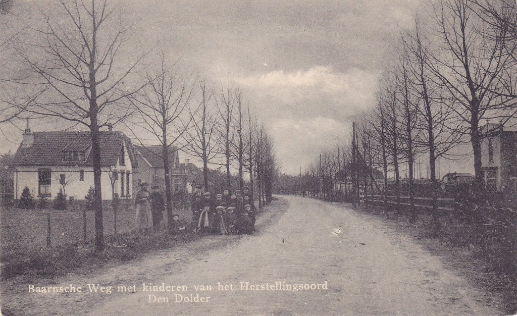 Den Dolder. Oude kaart Baarnsche Weg, Herstellingsoord, Verzenden, Voor 1920, Ongelopen, Utrecht