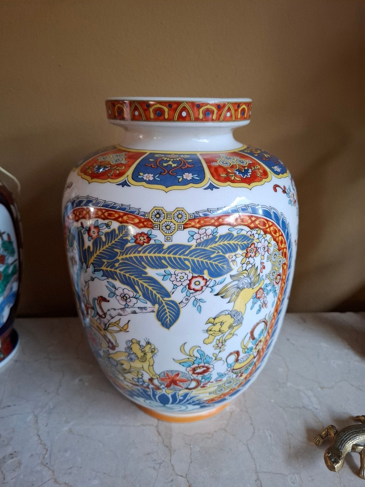 Grote Eken Chinese Vaas, Ophalen of Verzenden