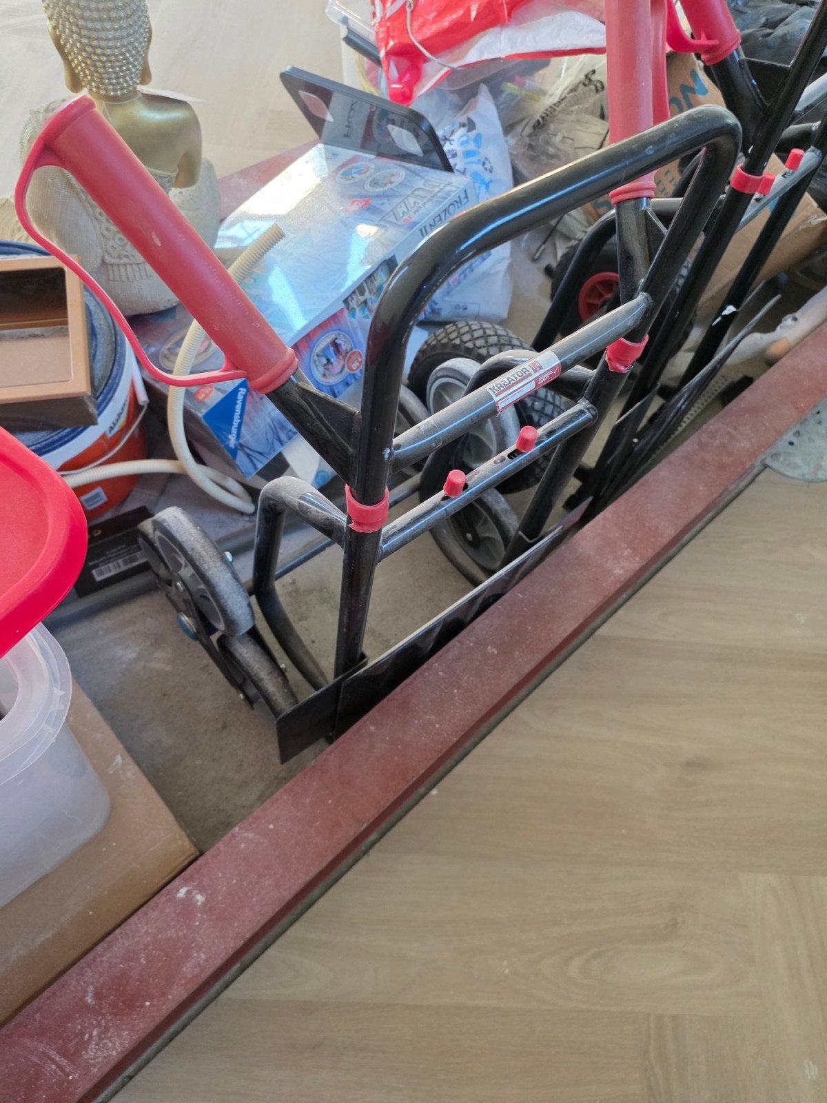 Steekwagen - Handige transportkar voor zware spullen, Ophalen of Verzenden, Gebruikt, Steekwagen