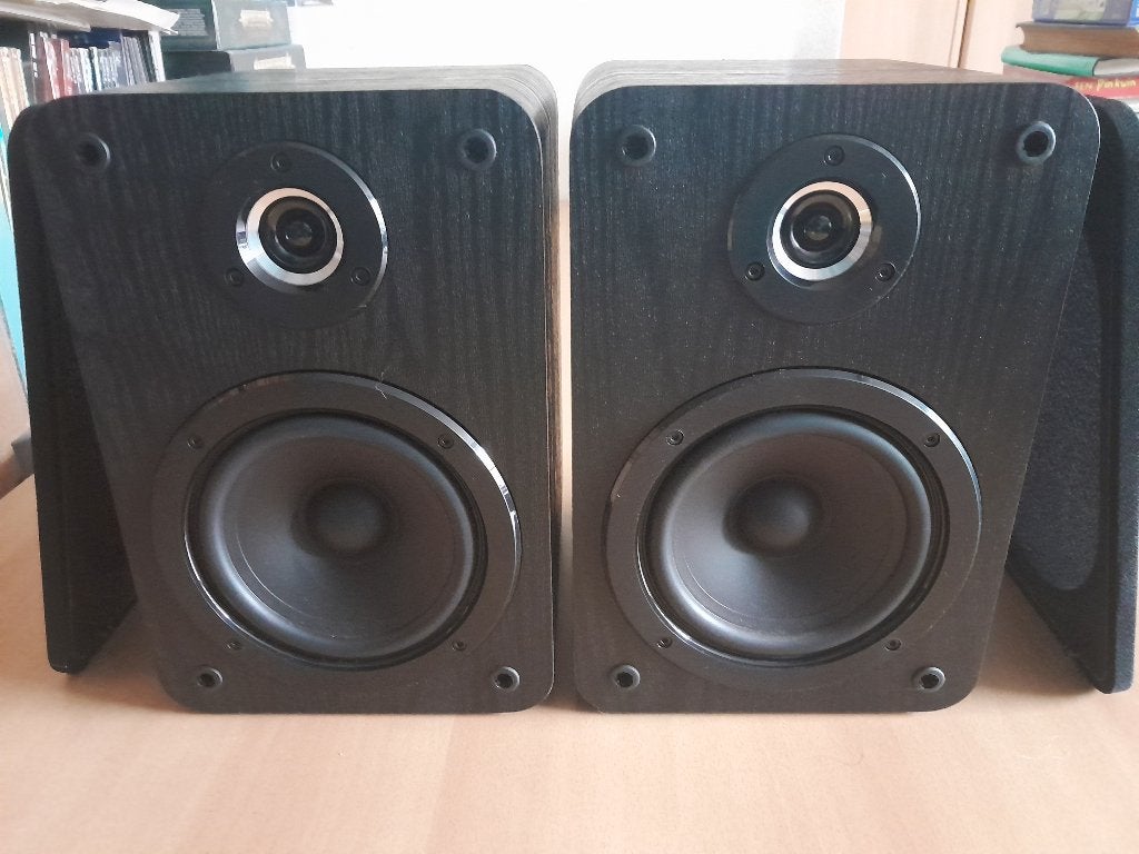 2 Luxe Akai AMD350 luidsprekers 50 Watt zgan audiophile, Zo goed als nieuw, Minder dan 60 watt, Boekenplank luidspreker, Ophalen
