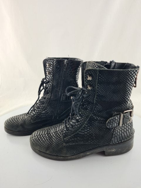Veterboots Poelman zwart maat 40, Poelman, Zwart, Lage of Enkellaarzen, Ophalen of Verzenden