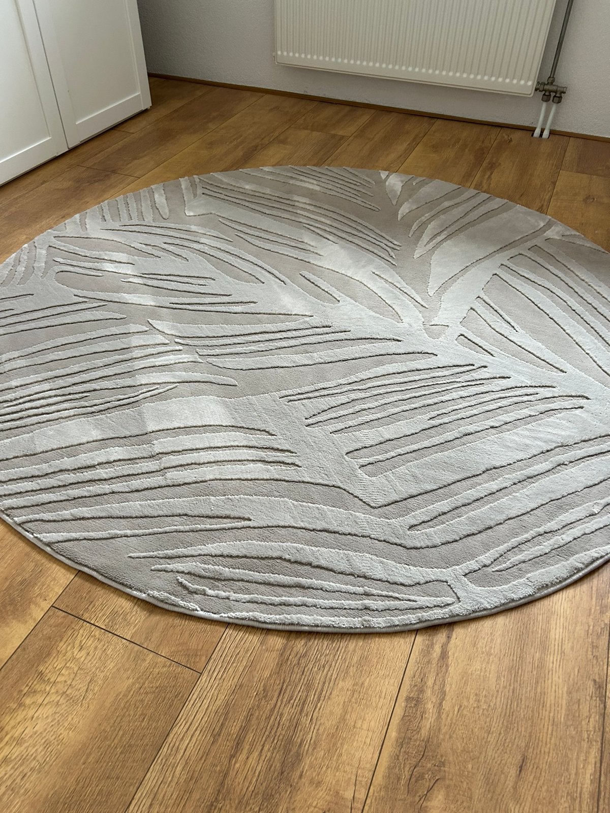 Ronde vloerkleed, Huis en Inrichting, Stoffering | Tapijten en Kleden, Bruin, 150 tot 200 cm, Rond, Ophalen of Verzenden
