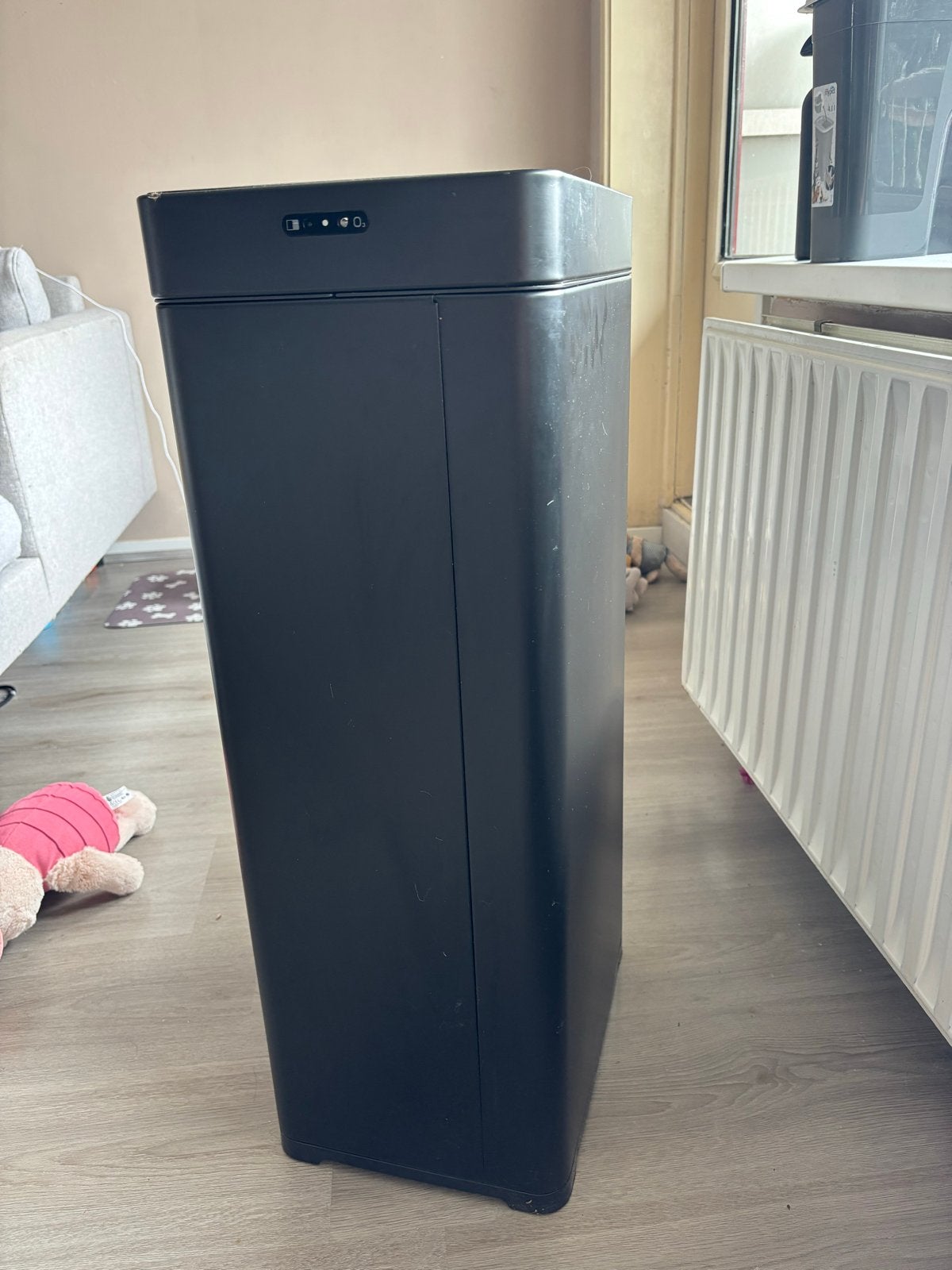 MOA Prullenbak met Sensor - Zwart, 50L, Ophalen, Kunststof, Gebruikt, 40 liter of meer