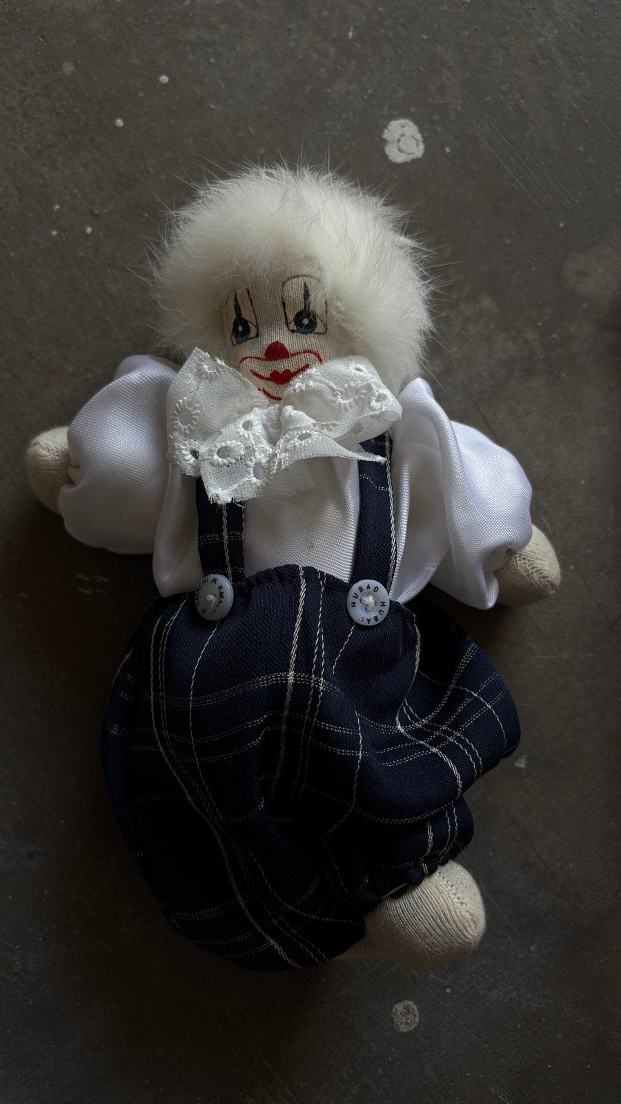 Vintage Clown Pop - Decoratieve Stoffen Pop, Ophalen, Gebruikt, Overige typen