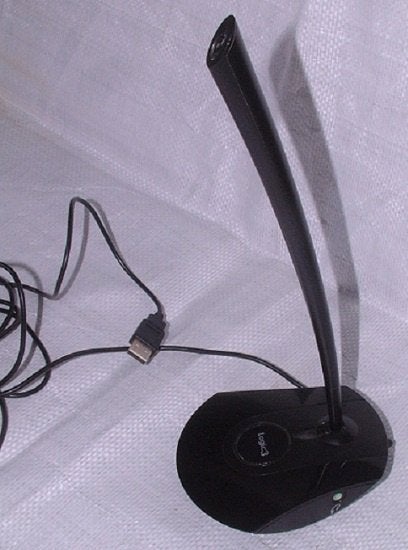 Microfoon usb Logic3 met koptelefoon aansluiting, Ophalen, Gebruikt