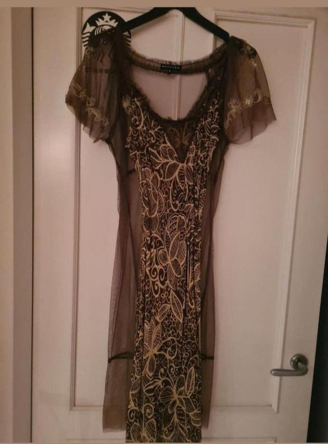 Jurk maat M bestaat uit 2 delen mooie kwaliteit onderjurk, Kleding | Dames, Maat 38/40 (M), Bruin, Ophalen of Verzenden, Zo goed als nieuw