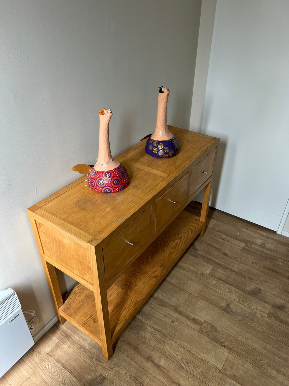 Mooie houten sidetable / dressoir, Ophalen, Gebruikt, 100 tot 150 cm, 25 tot 50 cm
