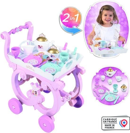 Smoby Toys - Disney Prinses Theeset met Trolley, Nieuw, Ophalen of Verzenden, Www.loods56.nl, X