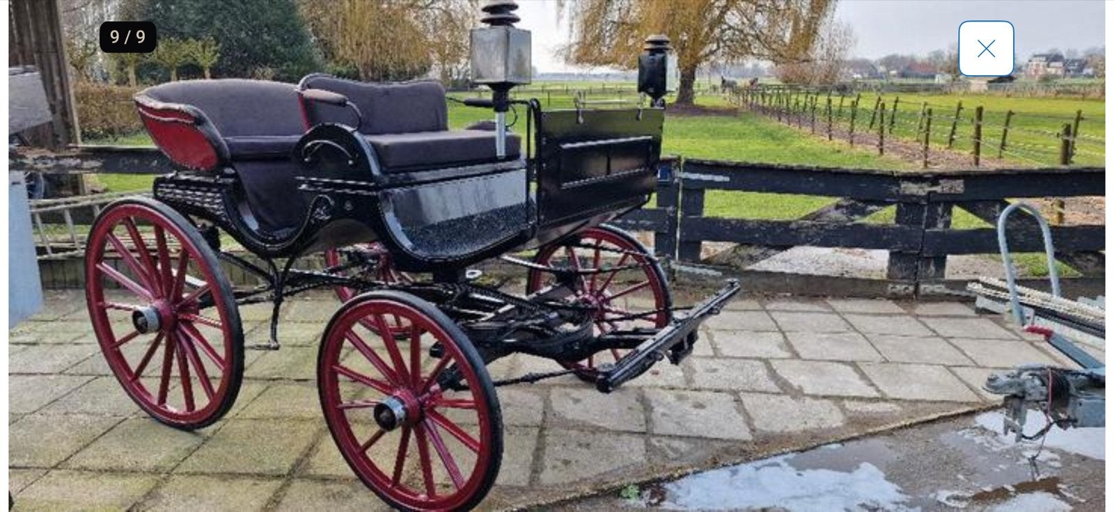 Spider Phaeton koets wagonette, Gebruikt, Overige typen, Paard