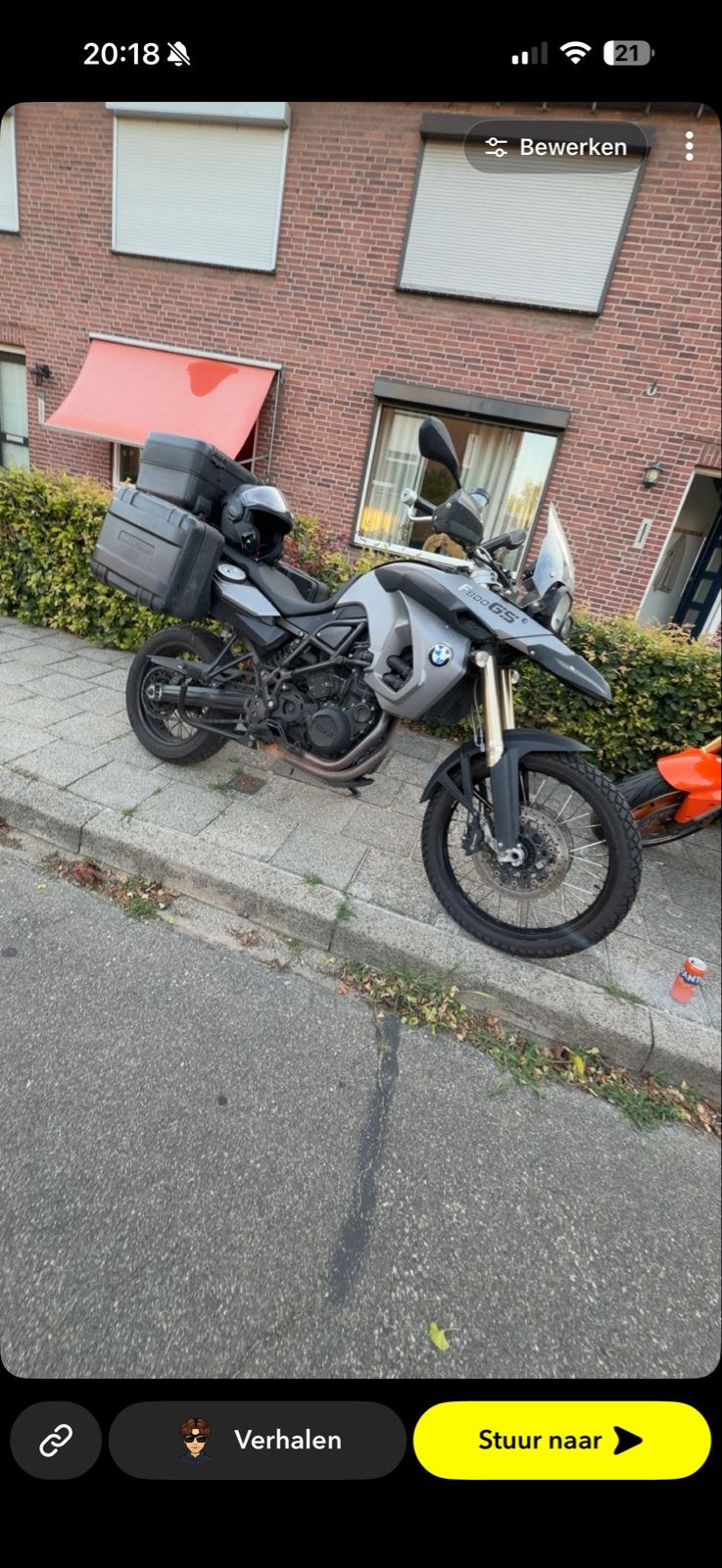 BMW F 800 GS - Allroad motor met topkoffer, 2 cilinders, Gebruikt, Particulier, Meer dan 35 kW