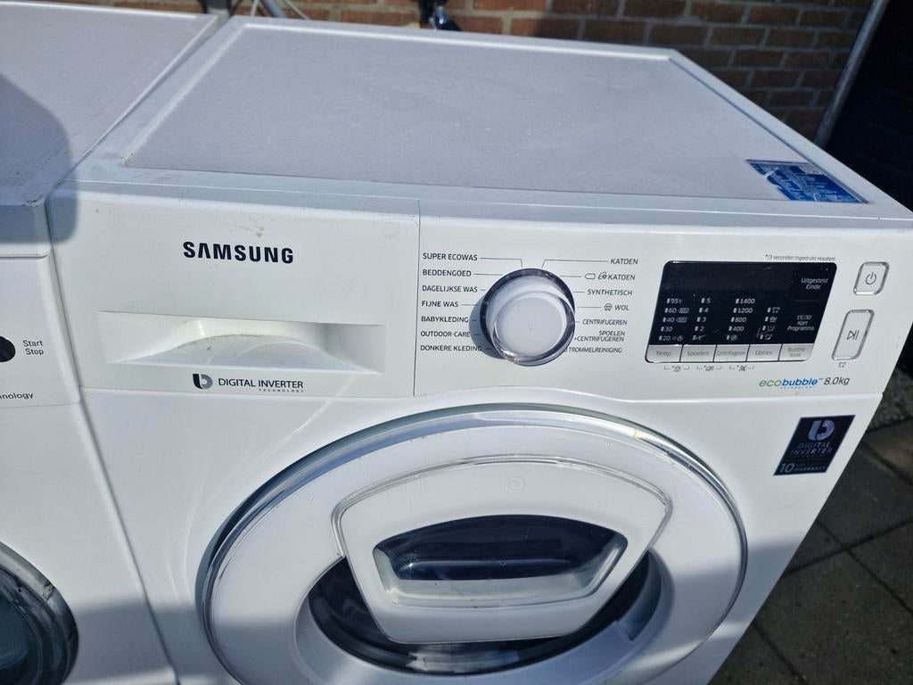 Samsung wasmachine, Ophalen, 1200 tot 1600 toeren, Gebruikt, 8 tot 10 kg
