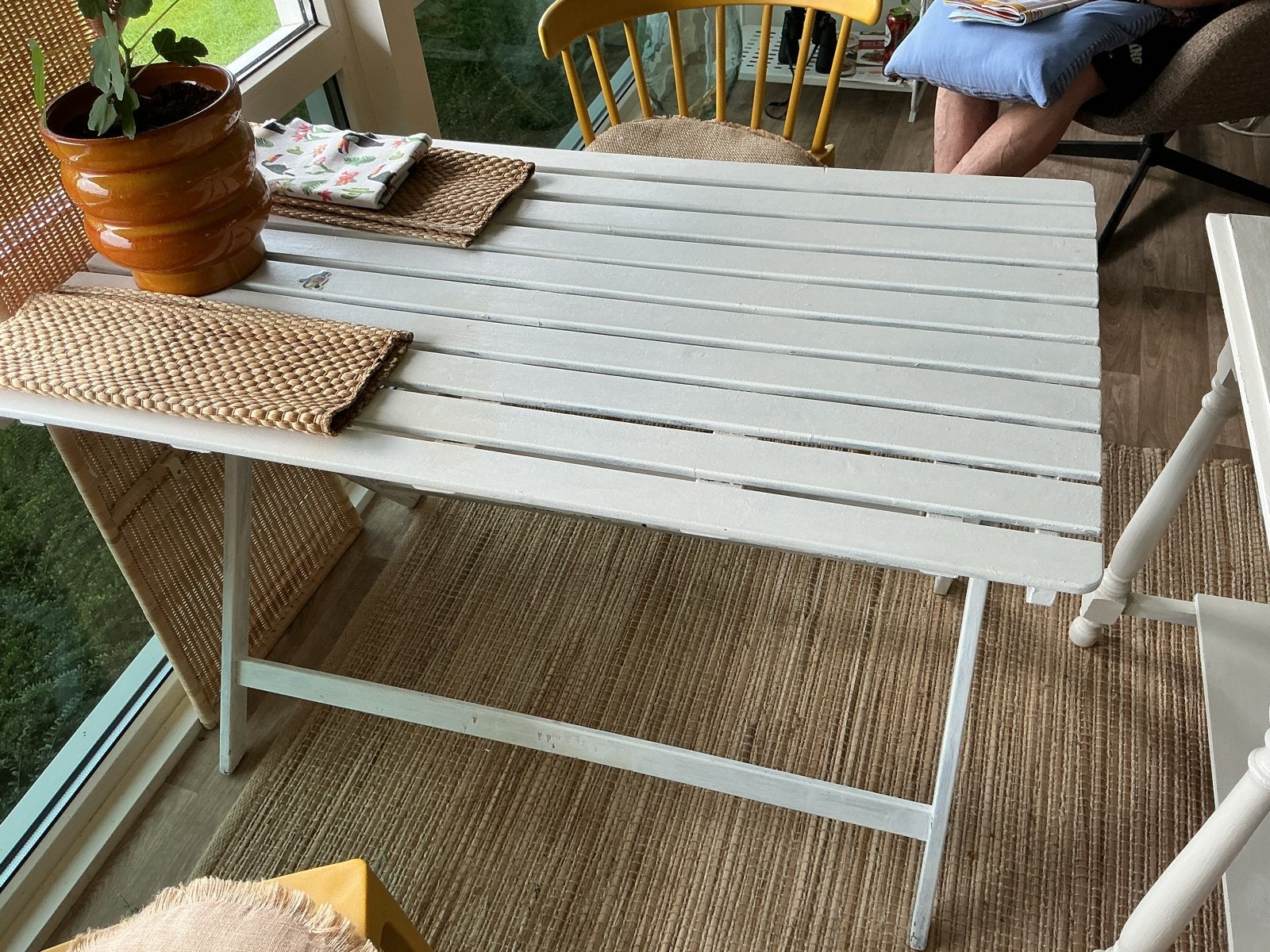 Houten klaptafel 62/112 x 73 cm, Ophalen, Gebruikt, 100 tot 150 cm, 50 tot 100 cm