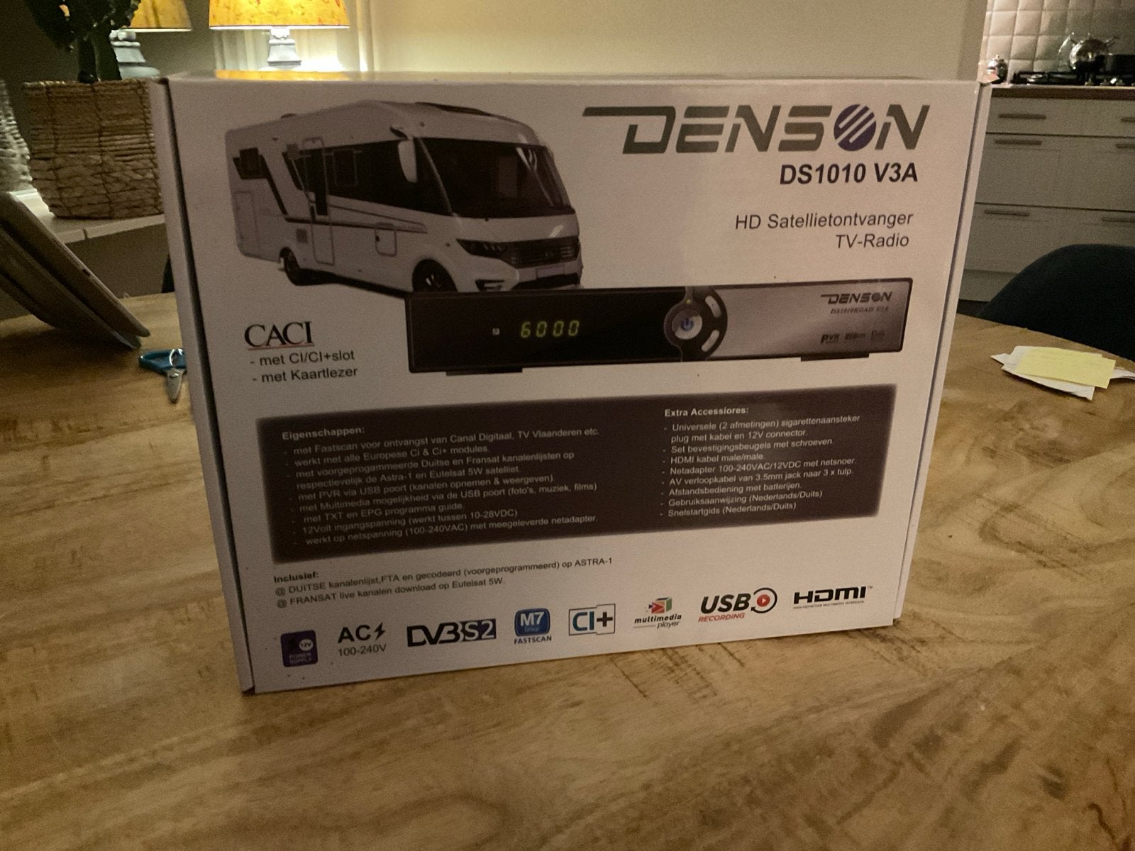 Denson DS1010 V3A HD Satellietontvanger TV-Radio, Ophalen of Verzenden, Nieuw