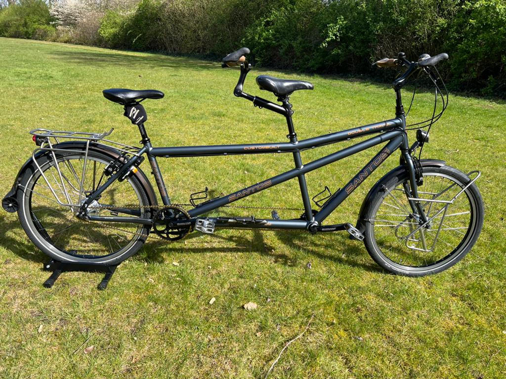 Santos Double Travel tandem, Rohloff Magura HS 33, 10 tot 15 versnellingen, Velgrem, ., Ophalen of Verzenden