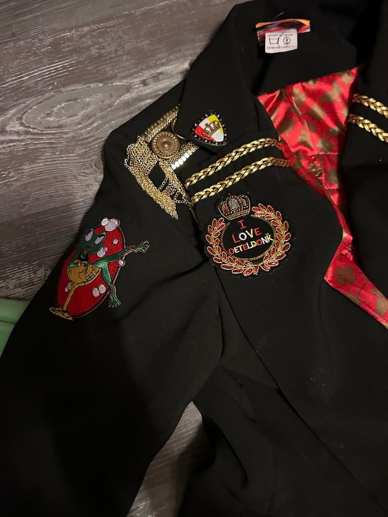 Oeteldonk jas en accessoires, Maat 38/40 (M), Carnaval, Nieuw, Ophalen of Verzenden