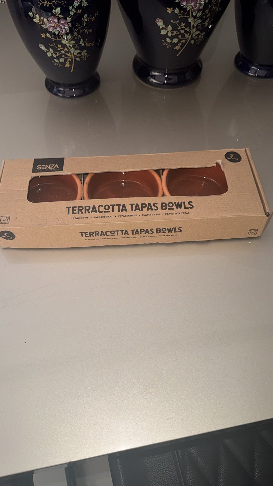 Senza Terracotta Tapas Bowls - Set van 3, Ophalen, Overige merken, Nieuw, Kom(men)