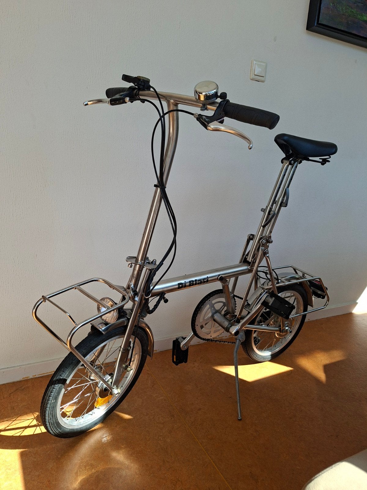 Di Blasi RVS opvouwbare fiets met 7 versnellingen, Overige merken, Gebruikt, Minder dan 14 inch, Heren
