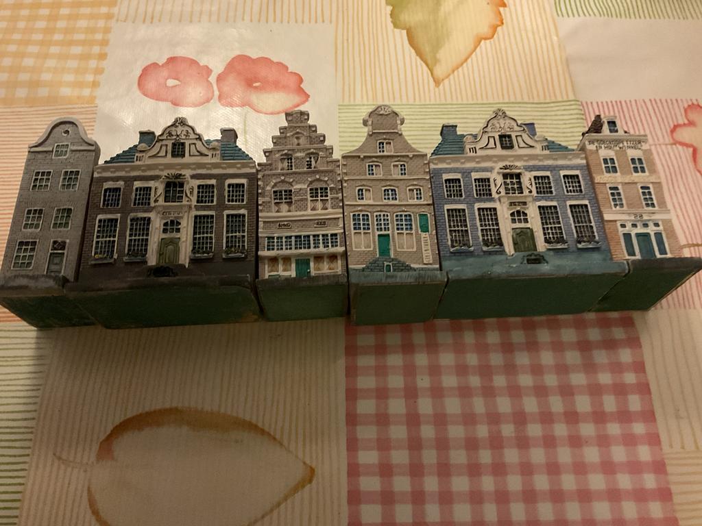 6 Blokker huisjes, Verzamelen, KLM Huisjes, Ophalen of Verzenden, Zo goed als nieuw, 1 t/m 20