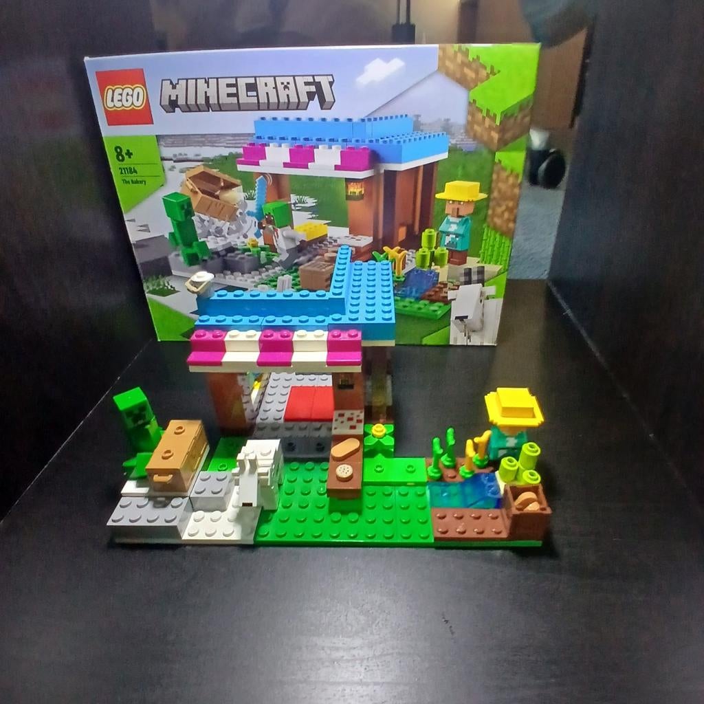 Minecraft lego "The Bakery" 21184, Ophalen of Verzenden, Zo goed als nieuw, Complete set, Lego
