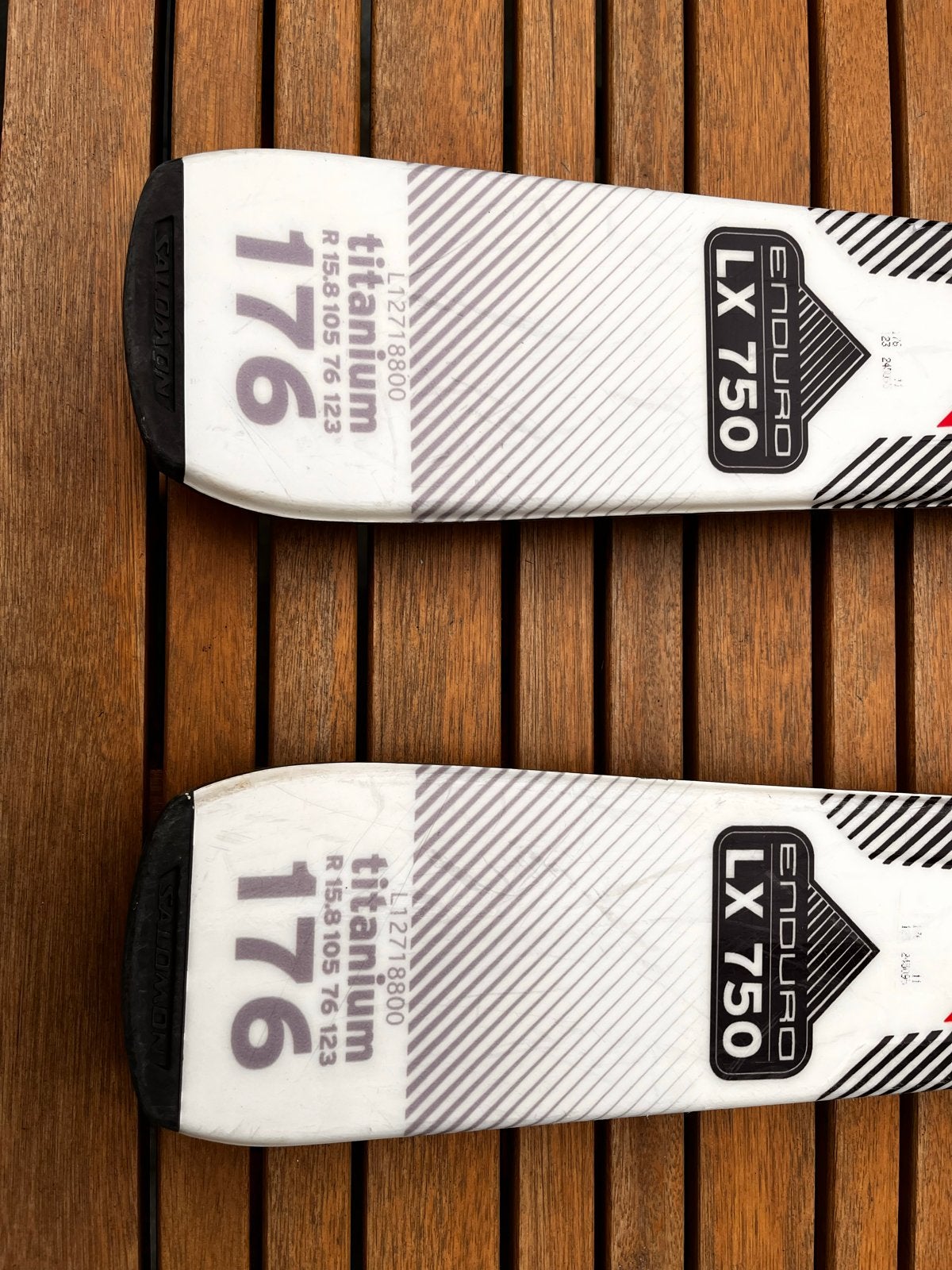 Salomon Enduro LX 750 Titanium ski's 176 cm met bindingen, Ophalen, 160 tot 180 cm, Salomon, Zo goed als nieuw