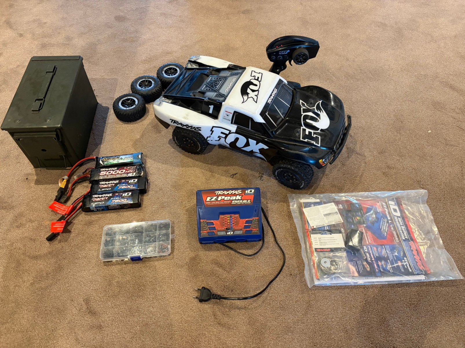 Traxxas slash vxl 4x4 complete set, Ophalen of Verzenden, Zo goed als nieuw, Auto offroad