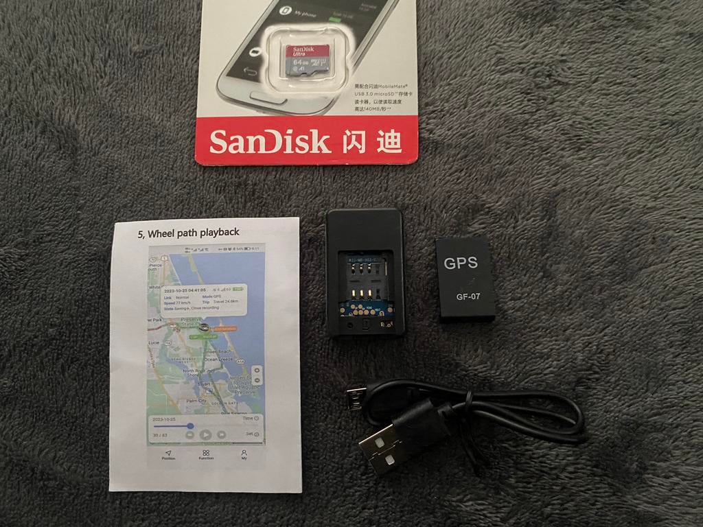 GPS tracker, lokaliseren, na beluisteren, nieuw, SD, Nieuw, Ophalen of Verzenden, Fotocamera