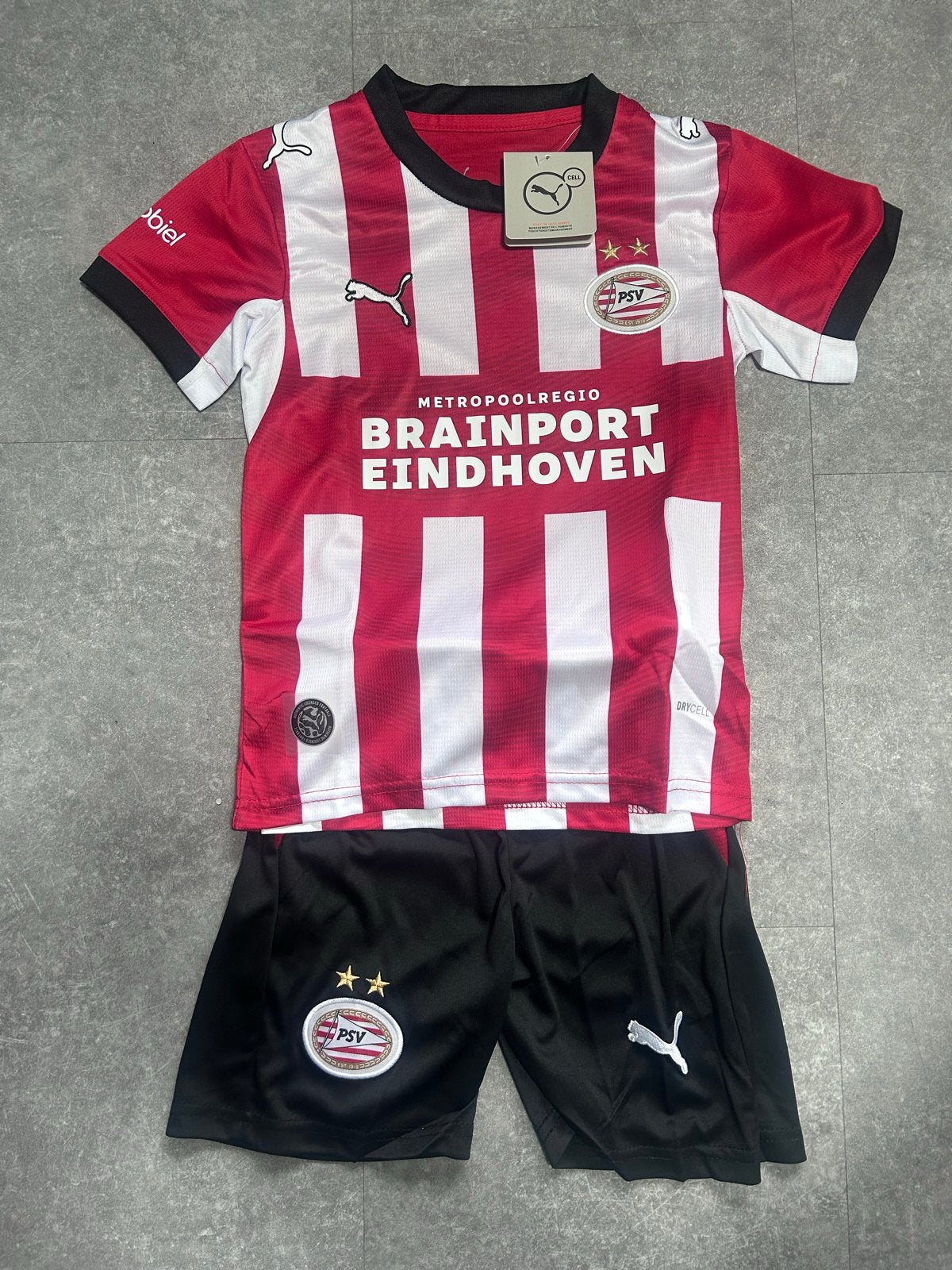 PSV 2026/2027 Kinder Thuistenue - Maat 146, Ophalen of Verzenden, Nieuw, Jongen of Meisje, Setje