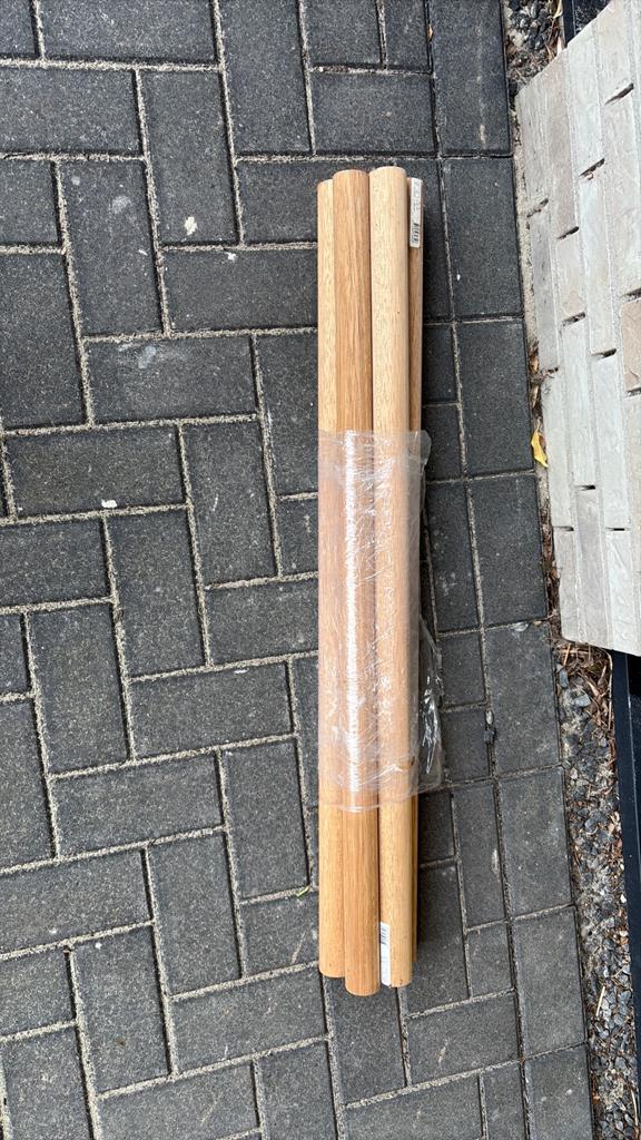 5 trapleuningen hout, Ophalen, 25 tot 50 mm, Nieuw, Balk