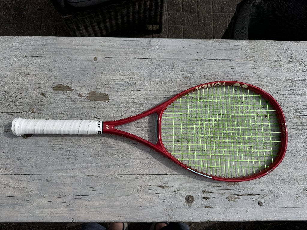 Yonex VCore 98+ v8 L2 (verlengd) | Hyper-G Soft, Ophalen of Verzenden, Zo goed als nieuw, Racket, L2