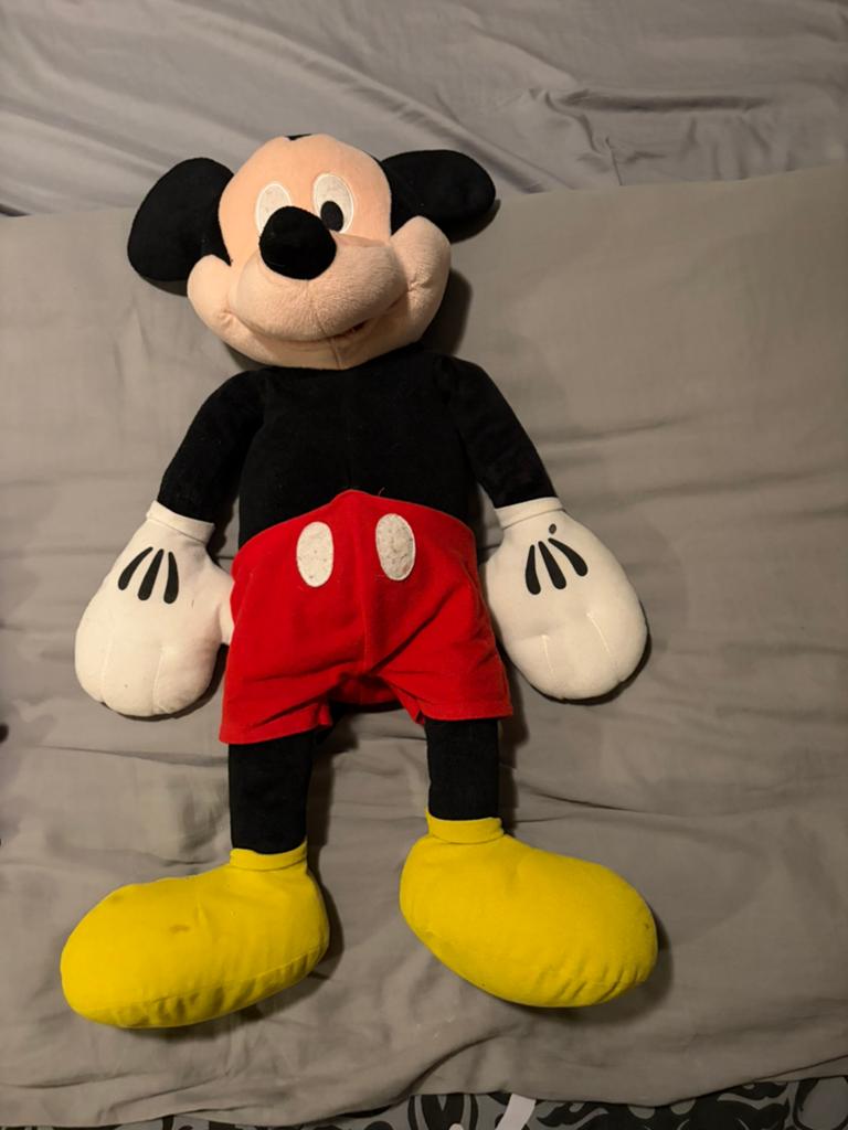 Mickey mouse knuffel 75/80 cm, Verzamelen, Disney, Ophalen, Mickey Mouse, Zo goed als nieuw, Knuffel
