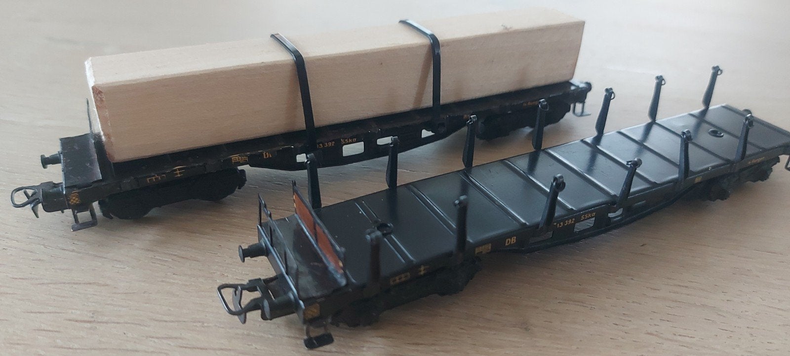 2 Märklin DB rongenwagens, 1x lading en 1x rongen artnr 4516, Wisselstroom, Wagon, Ophalen of Verzenden, Zo goed als nieuw