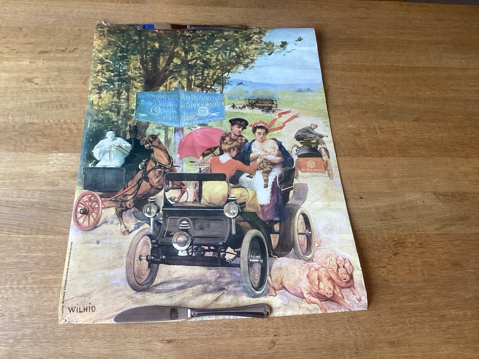 Dion de Bouton Automobiel Museum Poster -  43 x58 cm, Ophalen of Verzenden, Gebruikt, Auto's