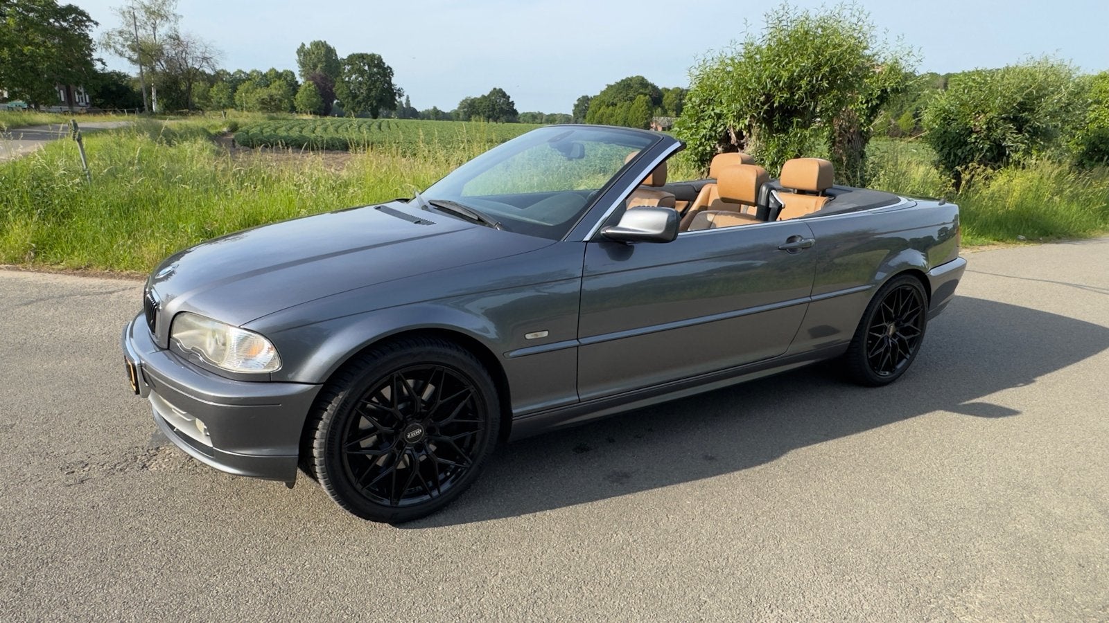 BMW 3-Serie 3.0 CI 330 Cabriolet AUT 2003 Grijs, Auto's, BMW, Automaat, Stoelverwarming, 1595 kg, Cabriolet