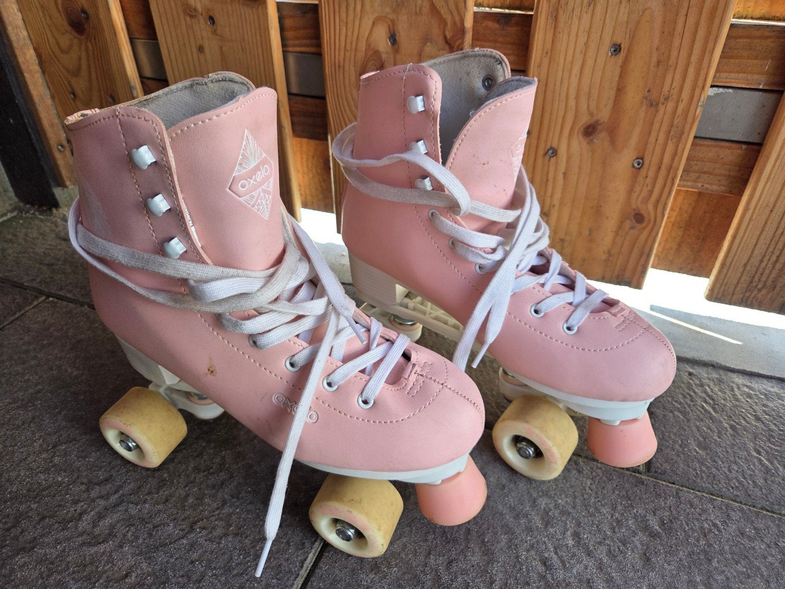 Roze Oxelo rolschaatsen - Maat 40, Ophalen, Gebruikt, Overige typen, Overige merken