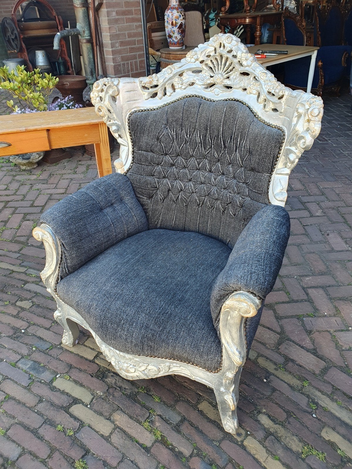 Barokstoel, Antiek en Kunst, Antiek | Meubels | Stoelen en Banken, Ophalen
