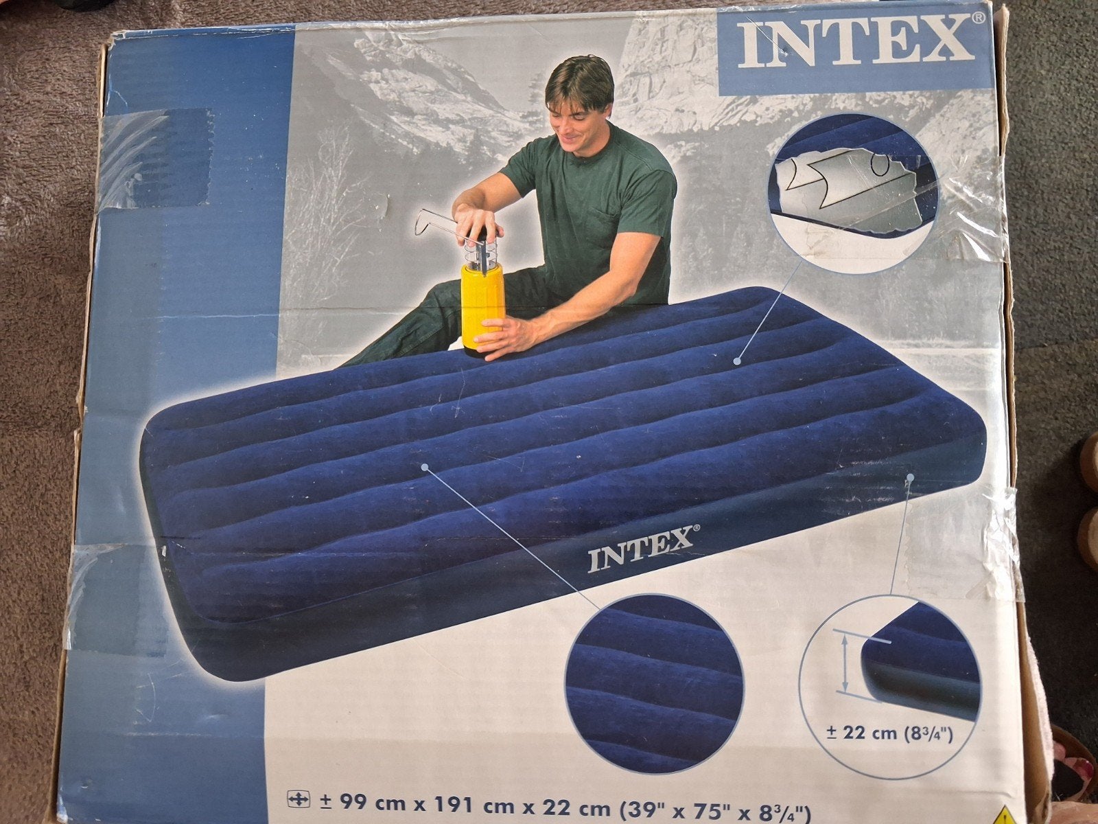 Intex luchtmatras, Ophalen of Verzenden, Nieuw, 1-persoons