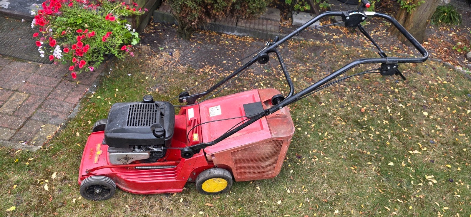 Wolf Garten 6.42BA Benzine Grasmaaier, Ophalen, Cirkelmaaier, Opvangbak, Benzine-grasmaaier
