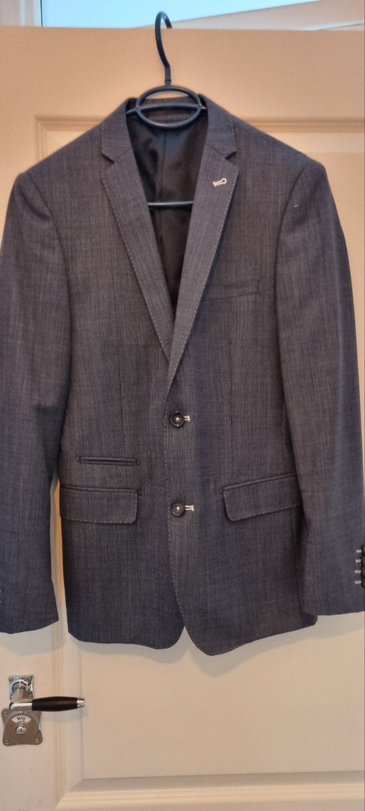 WE Slim Fit Colbert Maat S, Kleding | Heren, Kostuums en Colberts, WE, Blauw, Ophalen of Verzenden, Zo goed als nieuw