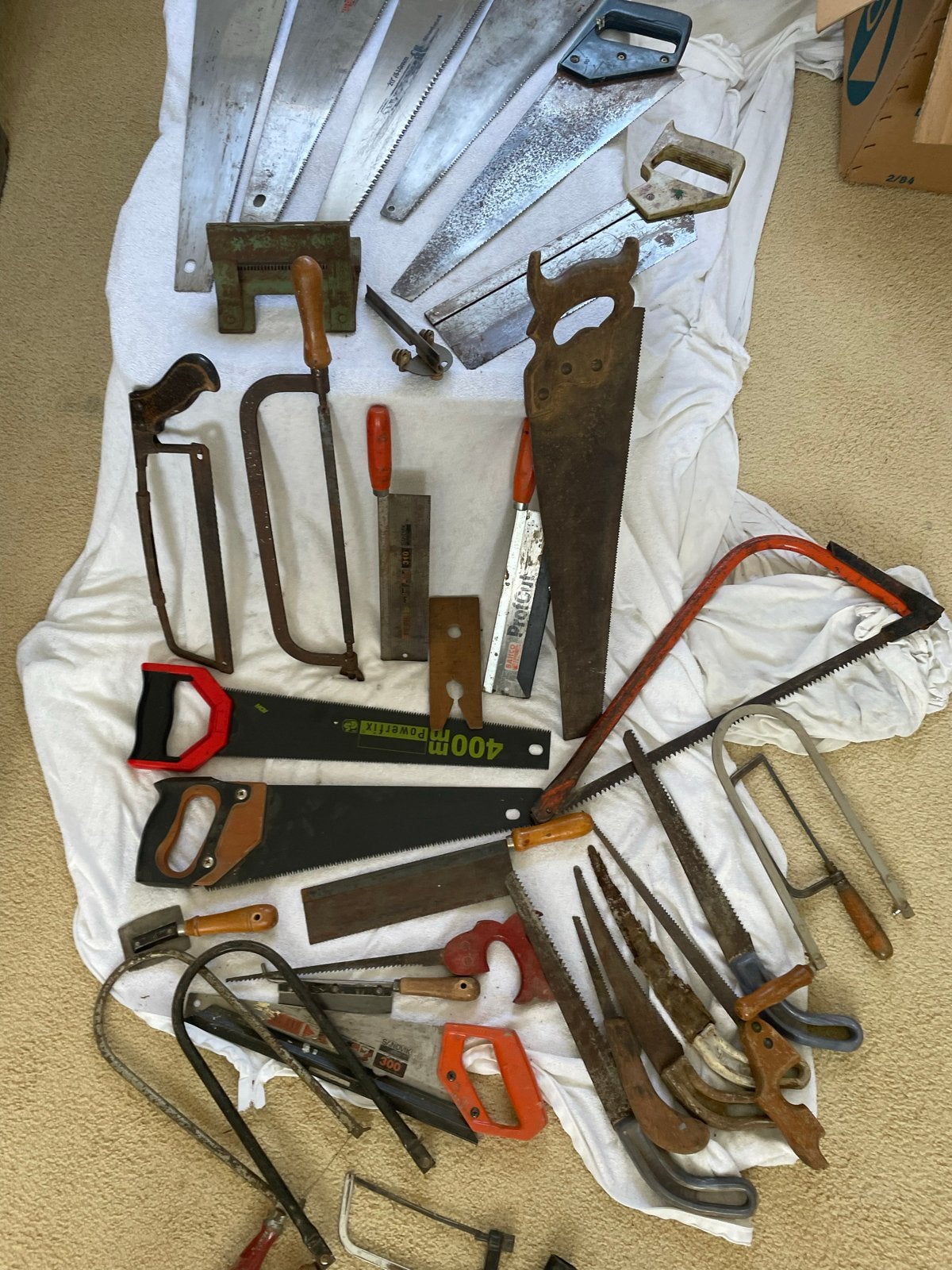 Diverse handzagen voor hout, metaal en takken, Doe-het-zelf en Verbouw, Ophalen of Verzenden, Gebruikt, Zaag, Overige merken