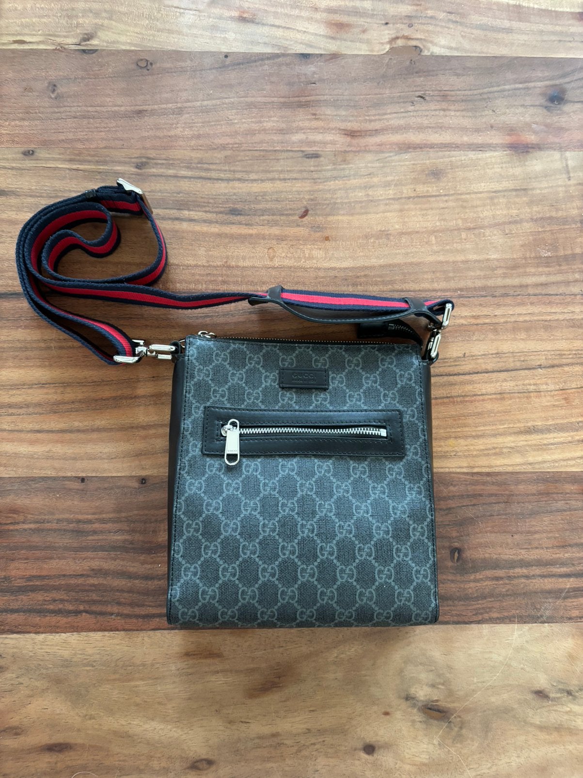Gucci messenger bag, Ophalen of Verzenden, Zo goed als nieuw, Zwart