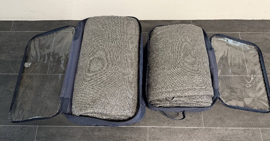 Nesling Coolfit 90 graden schaduwdoeken antraciet - 2 stuks, Tuin en Terras, Schaduwdoeken, Ophalen of Verzenden, Gebruikt