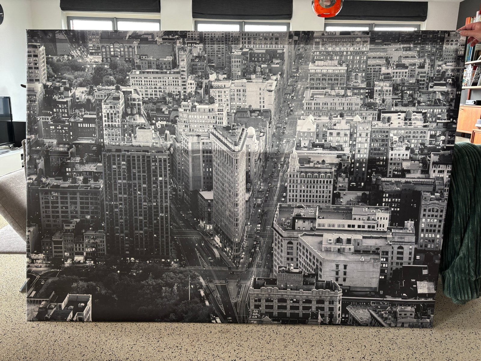 IKEA PREMIAR Flatiron Building New York Canvas, Ophalen, Gebruikt, Oorspronkelijke maker, 125 cm of meer