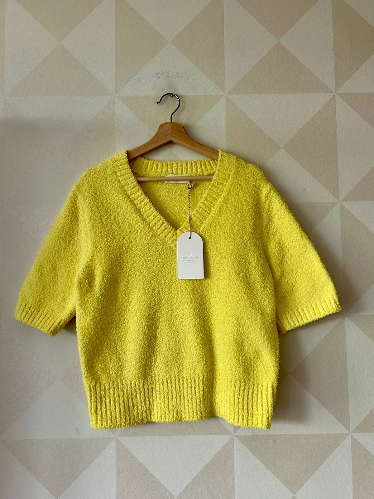 Aimee The Label top shirt geel XL/42 NIEUW, Kleding | Dames, Aimee The Label, Geel, Maat 46/48 (XL) of groter, Nieuw