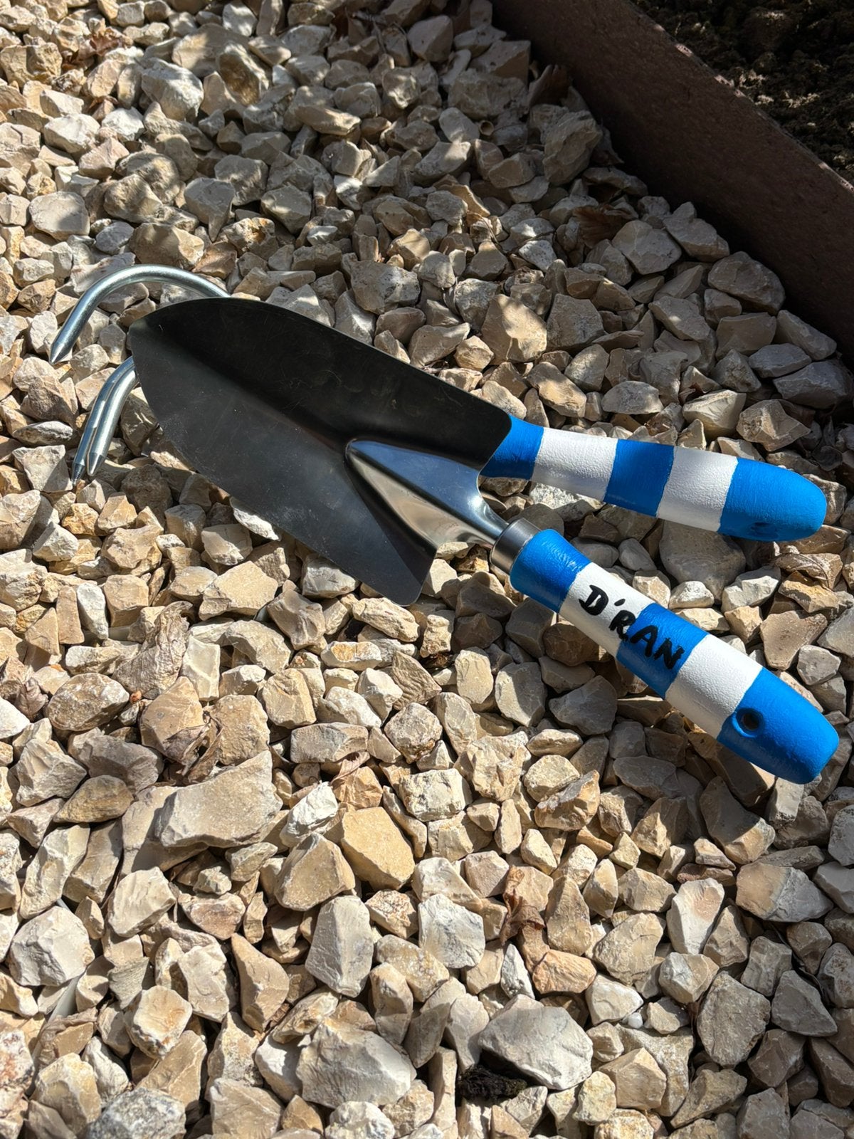 Blauw/wit tuingereedschapsetje!, Tuin en Terras, Ophalen of Verzenden, Nieuw