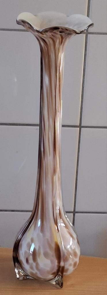Vaas. Orchidee vaas. Glas. Solifleur.  Multicolour.  40 cm., Ophalen