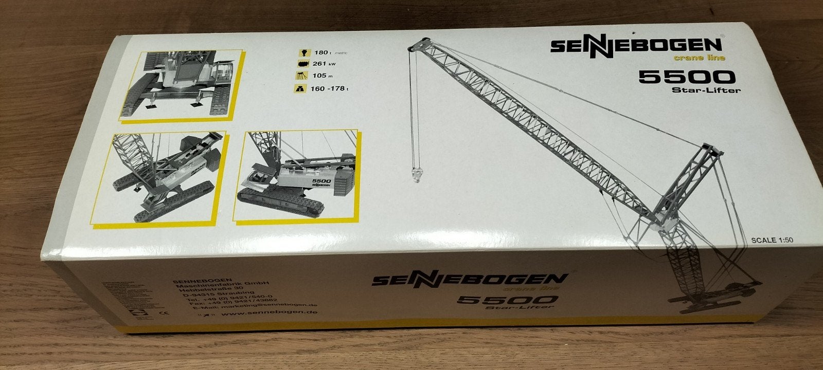 Sennebogen 5500 Star-Lifter modelkraan (schaal 1:50), Ophalen, Zo goed als nieuw, Hijskraan, Tractor of Landbouw, Overige merken
